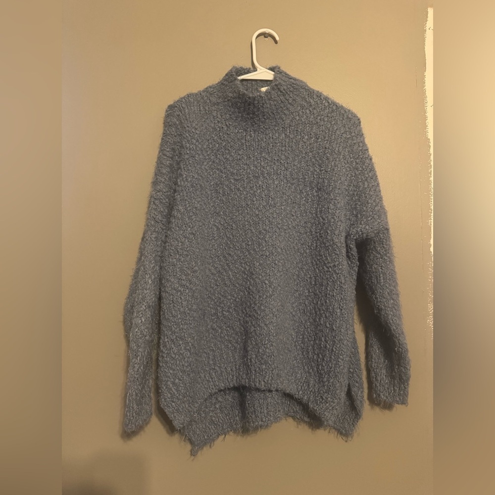 Dreamers Soft Blue Turtleneck Sweater